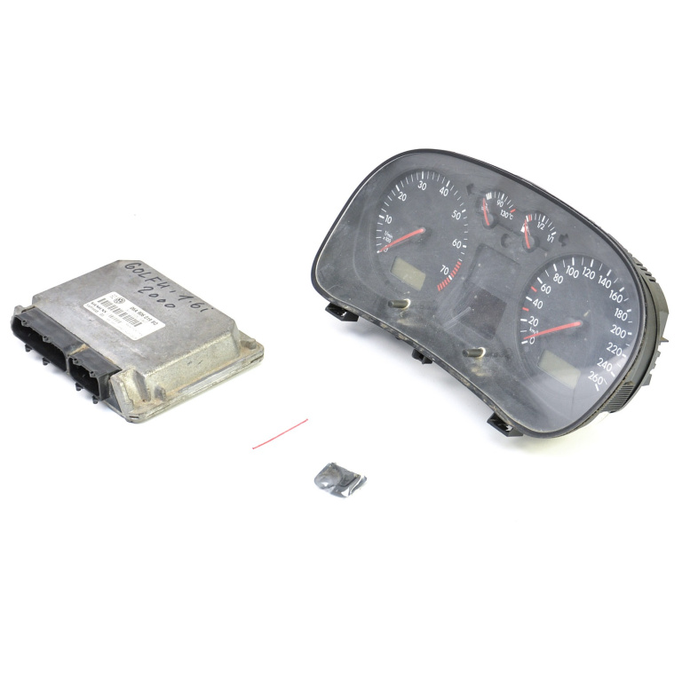 Kit Pornire Vw Golf 4 1997-2004 1.6 Akl Benzina Calculator Motor Ceas Bord Chip Cheie 06A906019Bq, 06A 906 019 Bq, 06A 906 019, 06A906019, 5Wp4448, 5Wp4448 03, 1J0920821A, 1J0 920 821 A, 0 263 618 155, 0263618155 Siemens