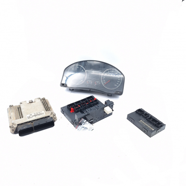 Kit Pornire Vw Golf 5 2003-2009 1.9 Tdi Bru Motorina Calculator Confort Calculator Motor Ceas Bord Panou Sigurante 03G906016Fs, 1K0937049M, 1K0959433Ak, 0281011955, 01695219, F005V00482, 5Dk00858318, 1K0920861M, Vwzbz0E0099778, 10A855A, 1039S06188, 1
