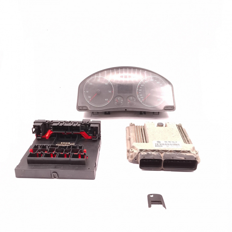 Kit Pornire Vw Golf 5 2003-2009 2.0 Tdi 16V Bkd Motorina Calculator Confort Calculator Motor Ceas Bord Chip Cheie 03G906016Ap, 1K0937049N, 1K0920861B, 0281011672, 110080247034, 554717, 1039S05413, F005V00483, 49026, Vwz7Z0D1080361, V0020000, A2C53023