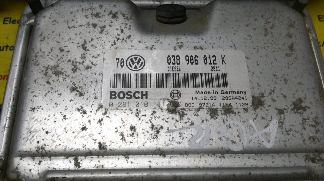 Kit pornire VW Golf4 1.9 tdi 0281010111, 038906012K