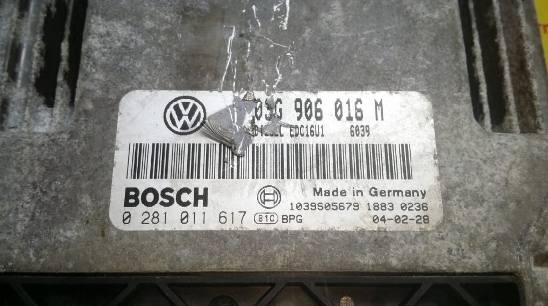 Kit pornire VW Golf5 2.0SDI 0281011617, 03G906016M