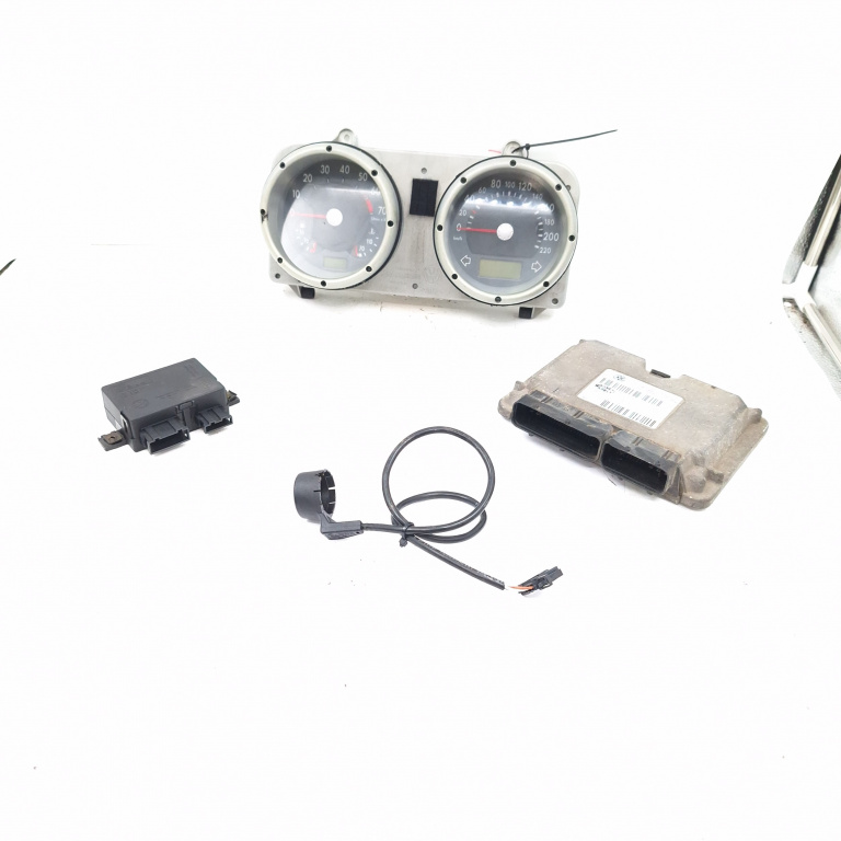 Kit Pornire Vw Lupo (3L, 6X, 6E) 1998-2005 1.4 16V Aua Benzina Calculator Motor Ceas Bord Cititor Cheie Imobilizator 036998034, 6X0953257, 6X0920801, 73654302, 6X0953254, 73657512, 6160054505, 2284488443, 1036049011, 5411007100, 0263615101, 202445003