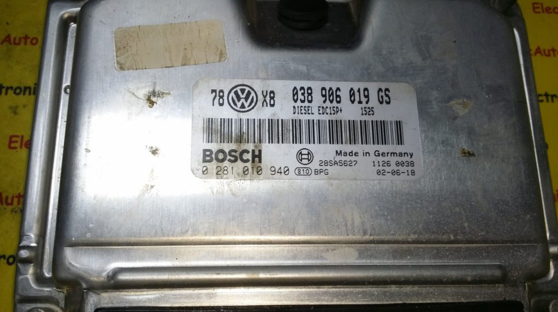 Kit pornire VW Passat 1.9 tdi 0281010940, 038906019GS