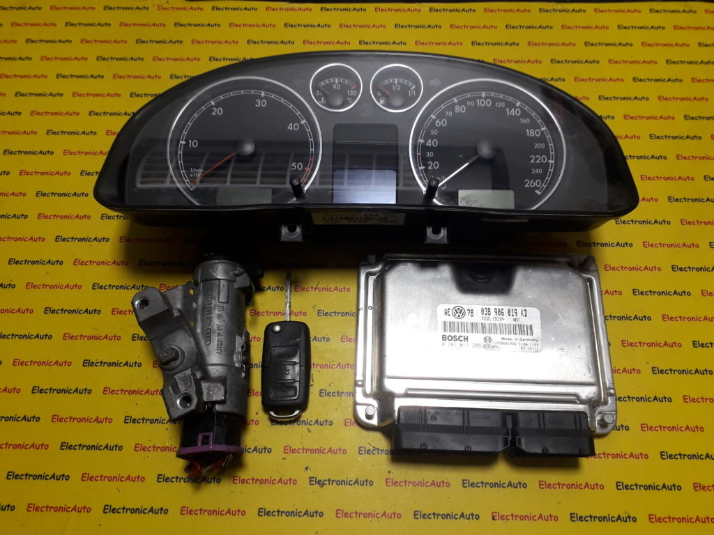 Kit pornire VW Passat 1.9 tdi 0281011205, 038906019KD, motor AVF