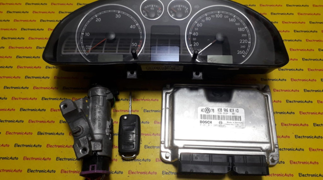 Kit pornire VW Passat 1.9 tdi 0281011205, 038906019KD, motor AVF