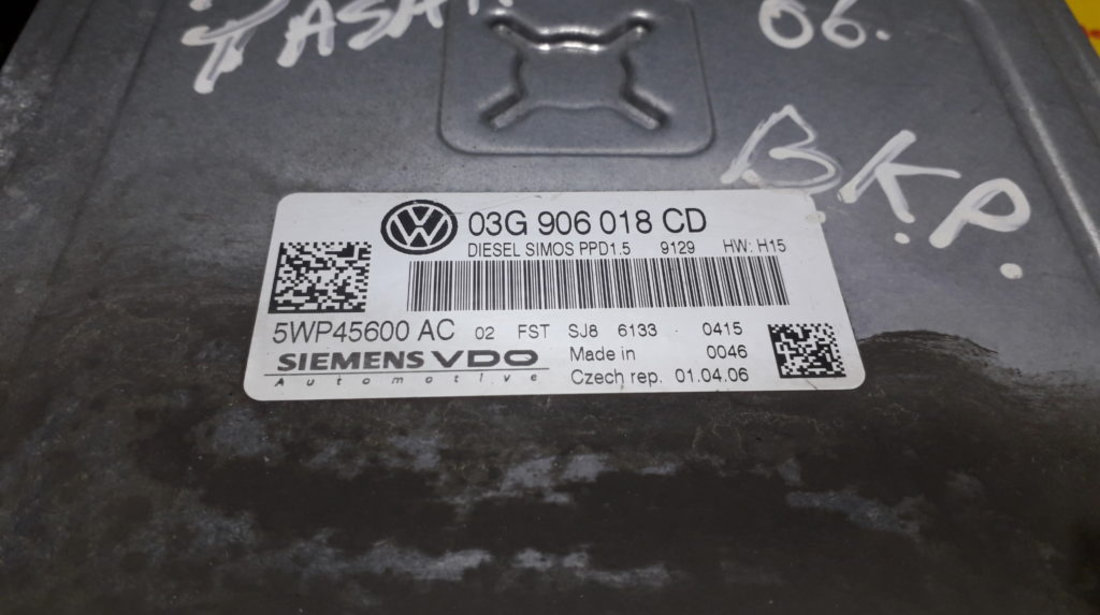 Kit pornire VW Passat 2.0 TDI 03G906018CB, 5WP45600AC