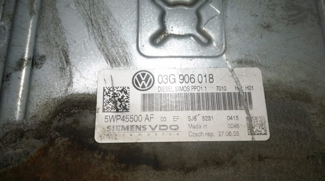 Kit pornire VW Passat 2.0TDI 03G906018, 5W045500AF, BKP