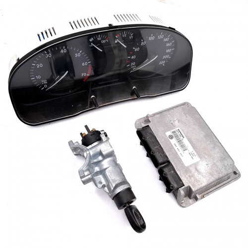 Kit Pornire Vw Passat B5, B5.5 1996-2005 1.6 Ahl Benzina Calculator Motor Ceas Bord Contact Cu Cheie...