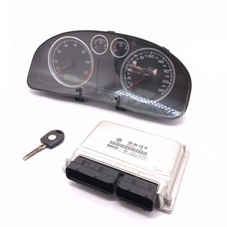 Kit Pornire Vw Passat B5, B5.5 1996-2005 1.8 T 20V Awt Benzina Calculator Motor Ceas Bord Cheie 4B0906018Dh, 0261207928, 110080199013, 110.080.199013, 1039S01410, 3B0920849 Bosch