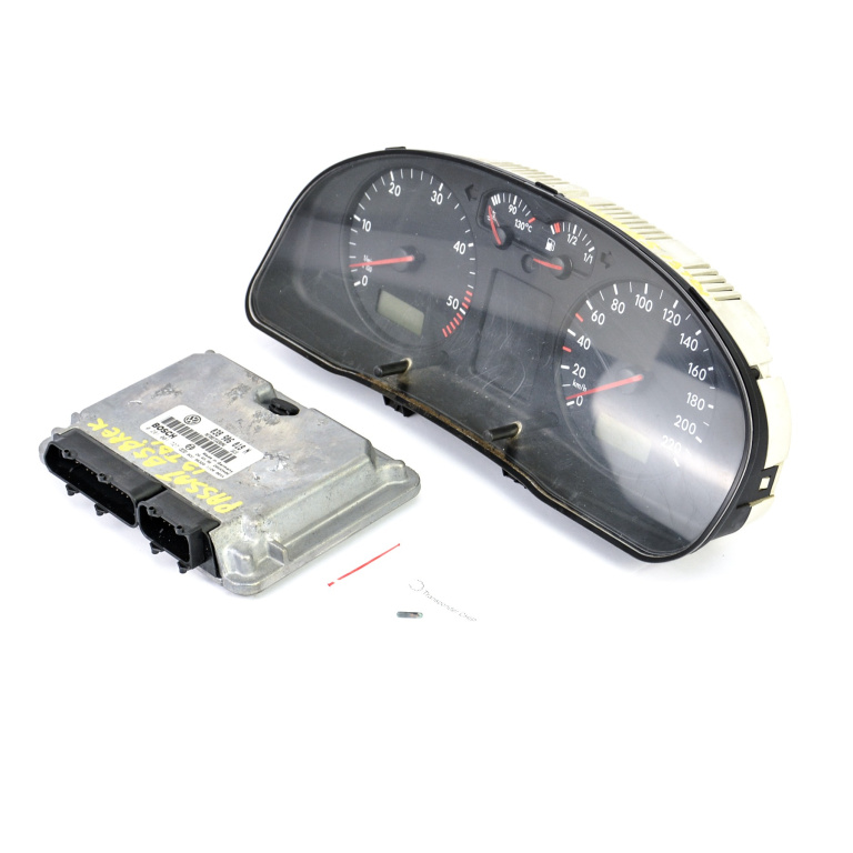 Kit Pornire Vw Passat B5, B5.5 1996-2005 1.9 Tdi Ahu Motorina Calculator Motor Ceas Bord Chip Cheie 038906018N, 0281001727, 09052069904