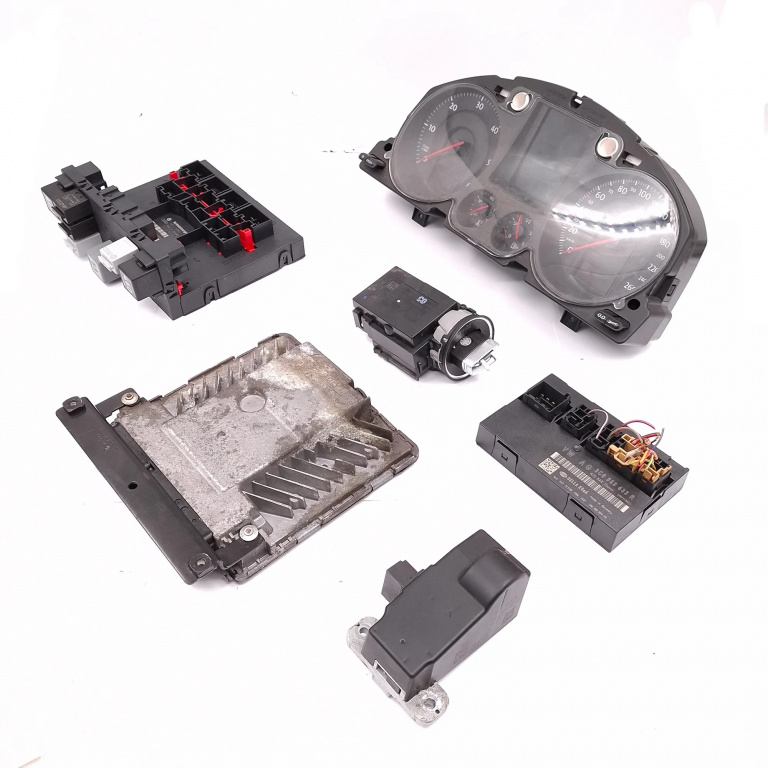 Kit Pornire Vw Passat B6 2005-2010 2.0 Tdi Bmr Motorina 03G906018Em, 3C0937049Ag, 3C0959433R, A2C53144889, 3C0920871, A2C53194181, 06350928, F005V00633, 5Dk00906420, 3C0905843R, 3C0905861G, 33570102, 5Wp45562, 216002011 Siemens Vdo, Continental, Bosc