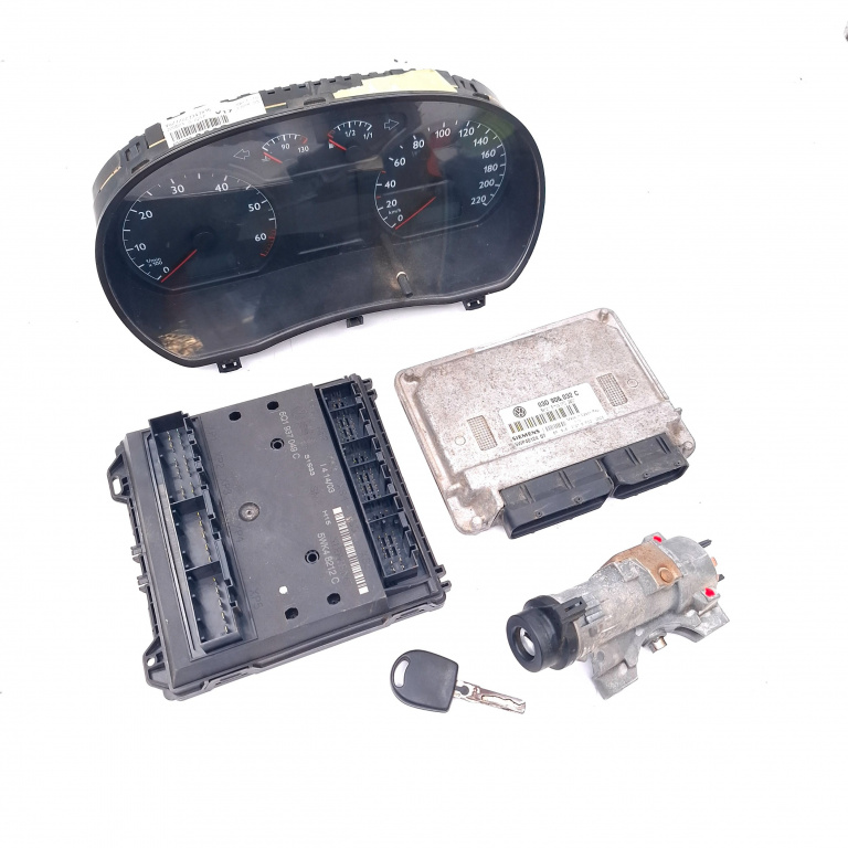 Kit Pornire Vw Polo (9N, 9N3) 2002-2010 1.2 Awy Benzina Calculator Confort Calculator Motor Ceas Bord Contact Cu Cheie 03D906032C, 6Q1937049C, 4B0905851G, 6Q1.937.049.C, 5Wp4012407, 5Wk48212C, 6Q0920800P, 4B0905849, Efsj8, 319718R0312606, 88311330 Si
