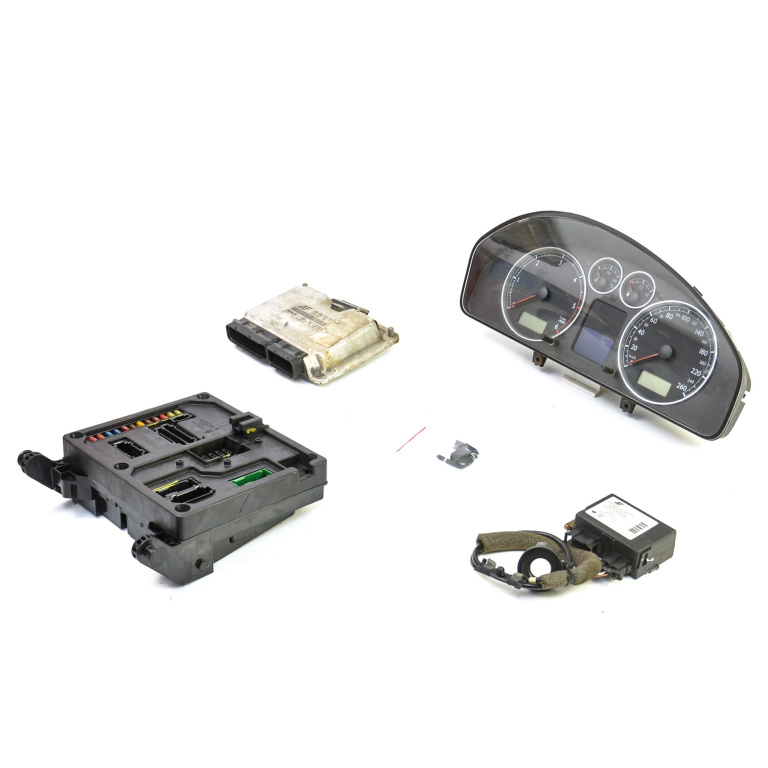 Kit Pornire Vw Sharan (7M) 1995-2010 1.9 Tdi Auy Motorina Calculator Motor Ceas Bord Chip Cheie Cititor Cheie Imobilizator Panou Sigurante 038906019Fc, 038 906 019 Fc, 038 906 019, 038906019, 0281010751, 28Sa5322, 7M3953257, Ym211A366A, 73657912, 7M3