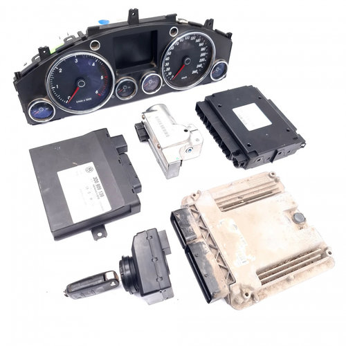 Kit Pornire Vw Touareg (7L) 2002-2010 3.0 V6 Tdi Bks Motorina Bcm Blocator Coloana Volan Calculator ...