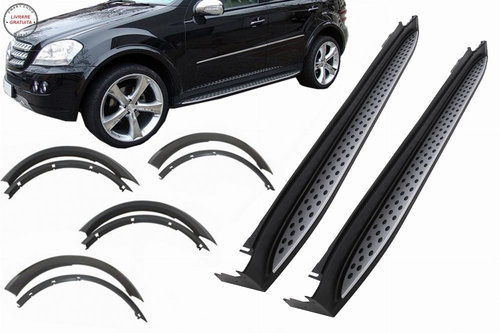 Kit Prelungiri Extensii Aripi cu Praguri Trepte Laterale Mercedes M-Class ML W164 - livrare gratuita