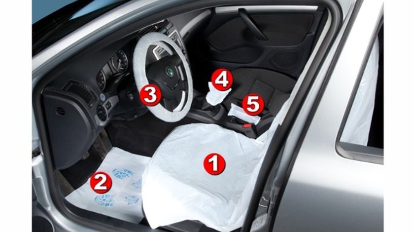 KIT PROTECTIE AUTO 5 IN 1 - SET 100BC HERZKRAFT HK5990742 <br>