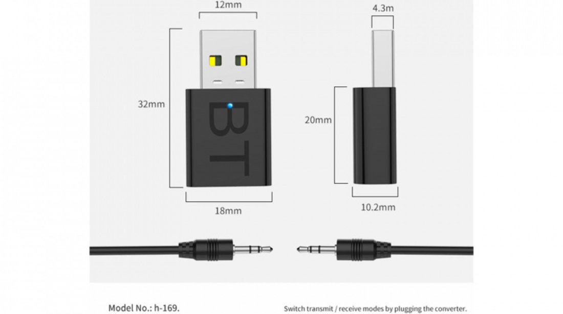 Kit Receptor Bluetooth 5.0 AUX660A 280222-2