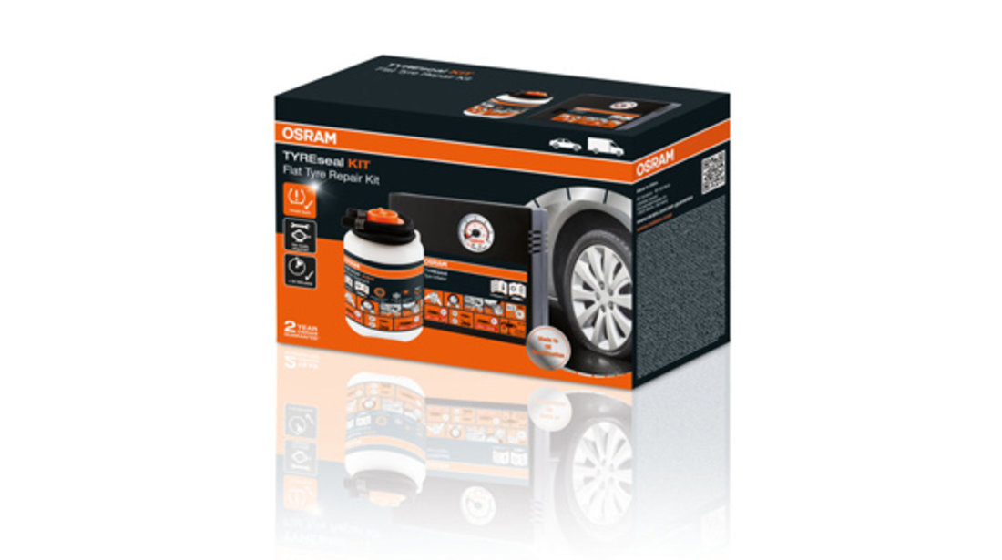 Kit Reparatie Anvelope (compresor + Spray Reparatie Anvelope) Tyreseal Kit Osram Ams-osram OTSK4