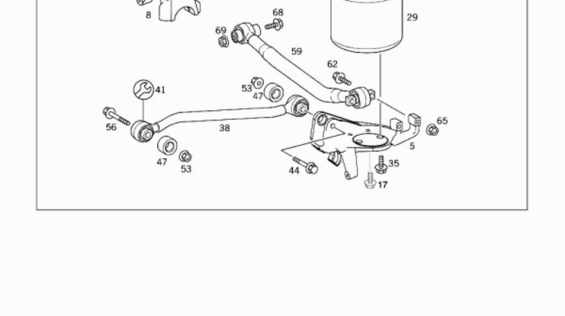 Kit reparatie brat fata Mercedes Atego (la poz.59) AUGER 000 330 14 11