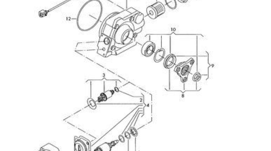 Kit reparatie flansa cardan la diferential spate Vw Tiguan 4x4 (poz.8) VW OE 02D598289A