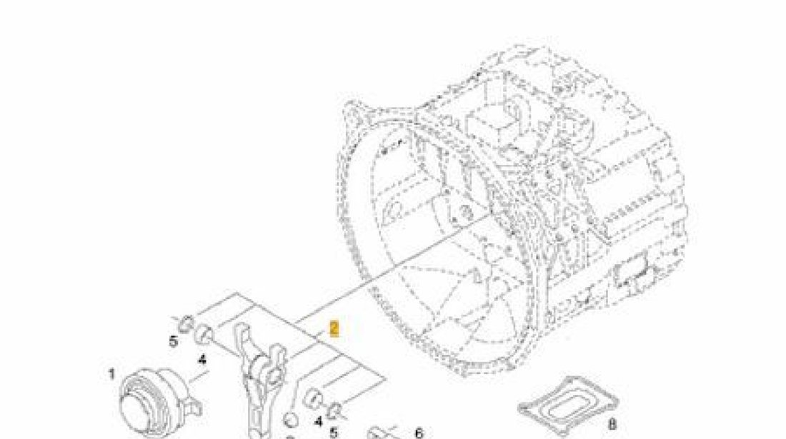 Kit reparatie furca ambreiaj Man TGA (ZF Asitronic 12AS2301) S-MILE 81.30530-0037