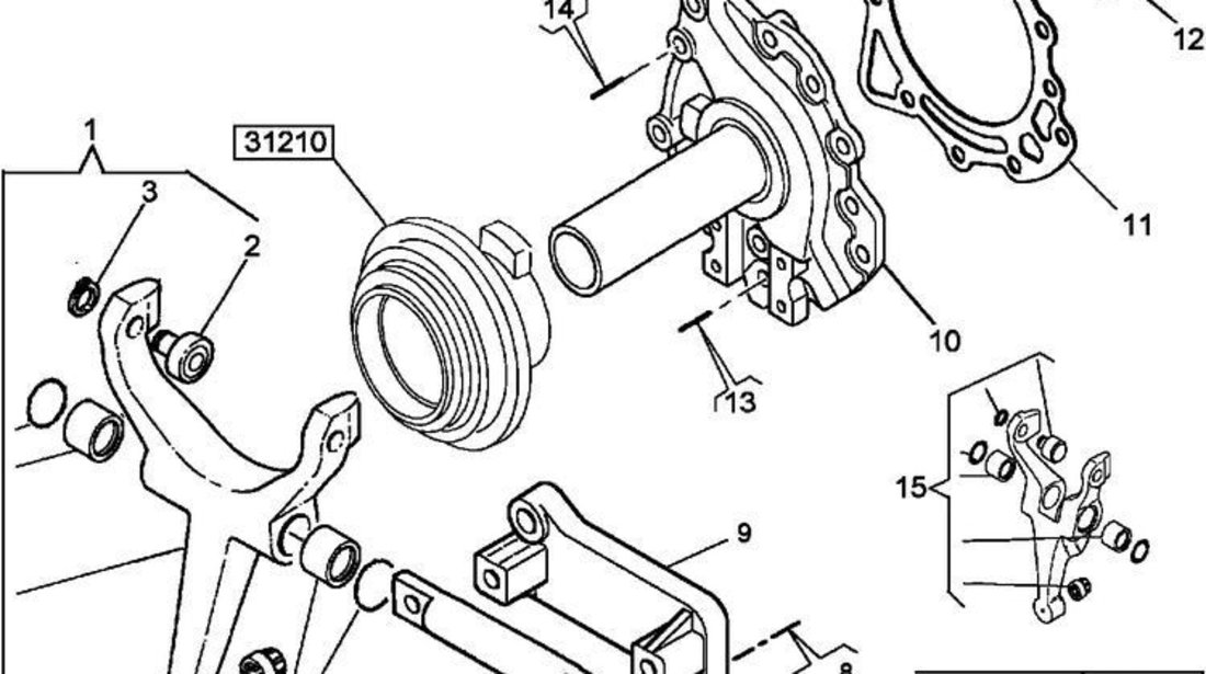 Kit reparatie furca ambreiaj Renault Kerax 8x4 S-MILE 5001863718