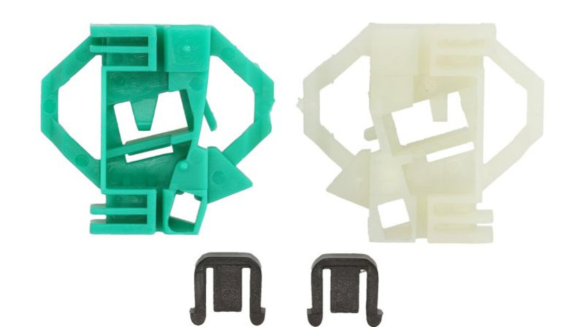 Kit reparatie macara geam fata dreapta 2 ghidaje, electric SEAT CORDOBA, CORDOBA VARIO, IBIZA II, INCA; SKODA OCTAVIA I; VW CADDY II intre 1993-2010