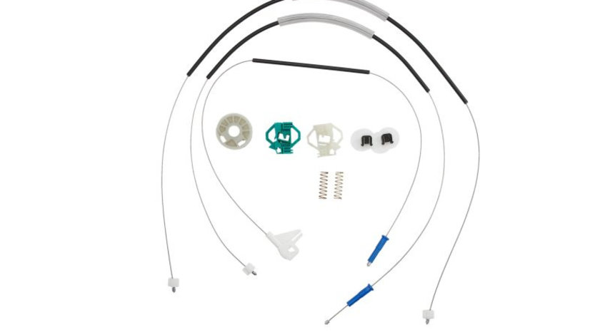 Kit reparatie macara geam fata stanga set SEAT CORDOBA, IBIZA II, INCA; VW CADDY II intre 1993-2004