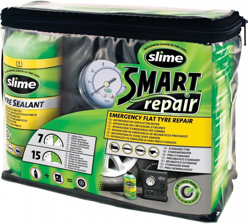 Kit Reparatie Pana Solutie Etansare Anvelope + Compresor Slime 473ML 210619-1