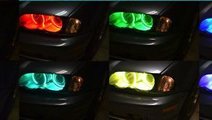 Kit RGB Led Angel Eyes BMW 16 culori cu telecomand...