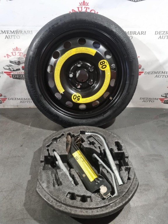 Kit roata de rezerva slim nefolosita T125/70/R16 VW Golf VI cod : 1K0601027F