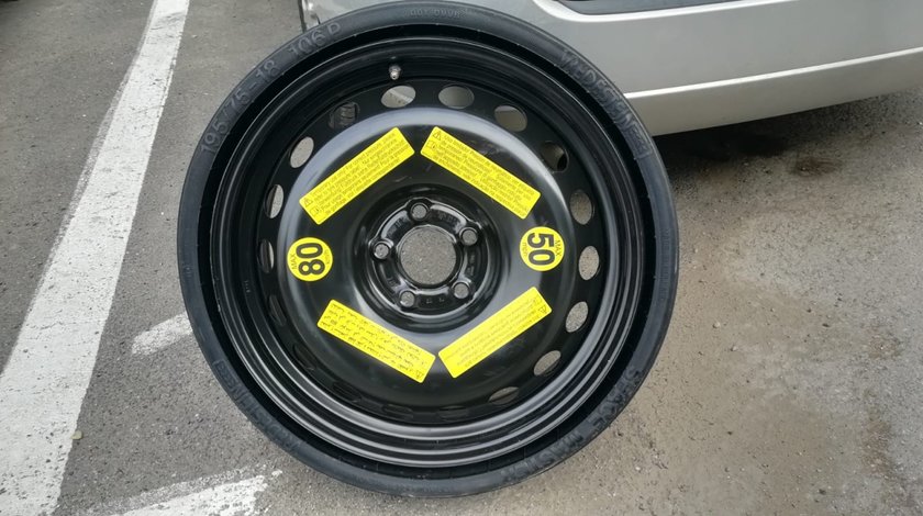 KIT roata Rezerva audi q5 cu 5x112 pe 195-75-18 slim-noua,originala