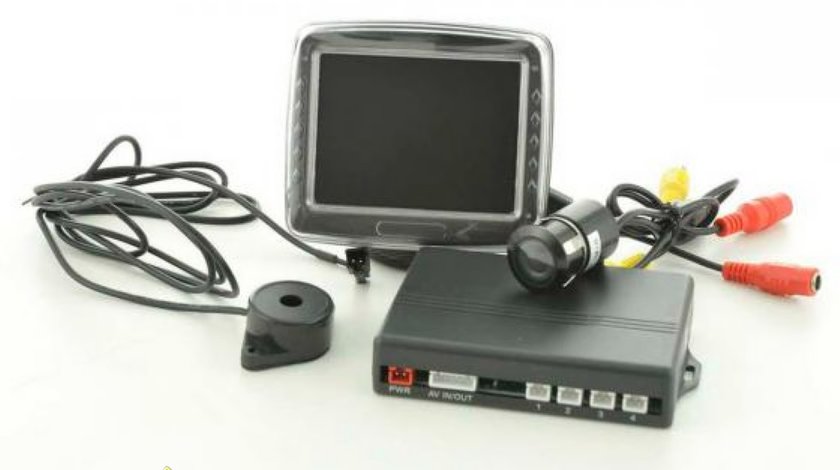 Kit senzori de parcare cu camera si monitor 3 5 TFT