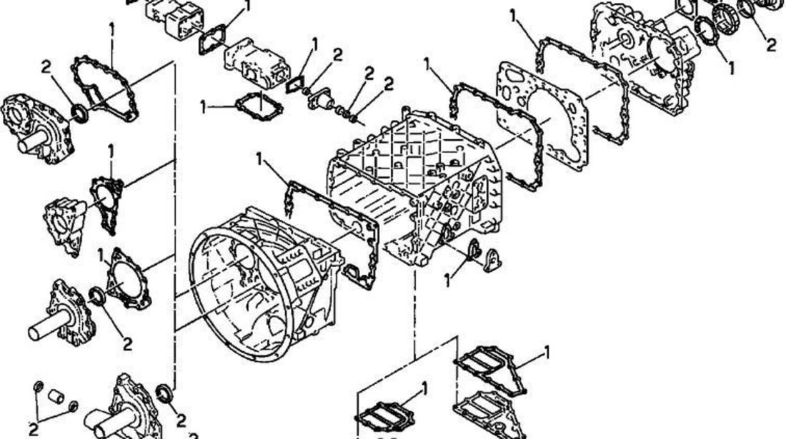 Kit simeringuri cutie viteza Renault Kerax 8x4 (16S1820TO ZF) DT 5001843156