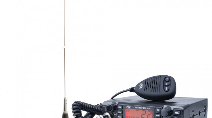 Kit Statie radio CB PNI ESCORT HP 9001 PRO ASQ + Antena CB PNI ML145 cu magnet 145/PL PNI-PACK56PRO