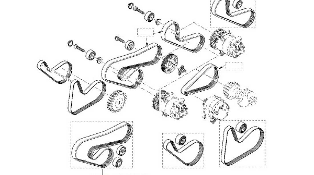 KIT TRANSMISIE CU AC SI SERVO Logan/Sandero 1.2 16V RENAULT 7701477533 <br>