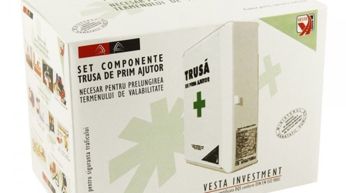 Kit Trusa Medicala Prim Ajutor Pentru Perete TCT-5552