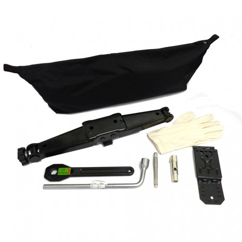 Kit Unelte Depanare Cric + Clichet + Cheie Roata + Manusi + Opritor Roata + Geanta Oe Mercedes-Benz ...
