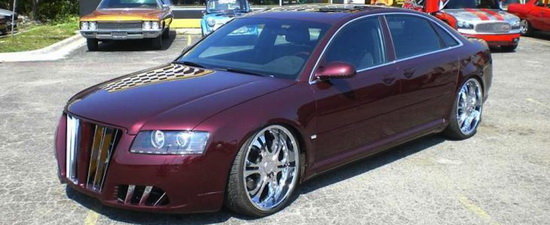 Kitsch tuning-ul de vineri: Si Audi-urile A8 plang cateodata