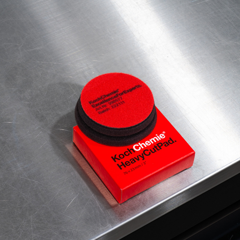 Koch Chemie Heavy Cut Pad Red Foam Cutting 3&quot; Burete Polish Abraziv 76mm 999577
