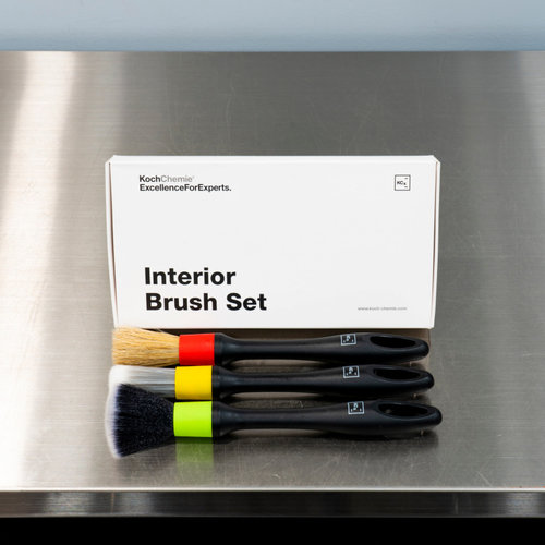 Koch Chemie Interior Brush Set, Set 3 Buc Pensule Perii Detailing Pentru Interior 9998133