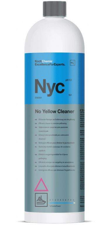 Koch Chemie Marine Nyc No Yellow Cleaner Soluție Curățare Eficientă Impotriva Ingălbenirii 1L 516001