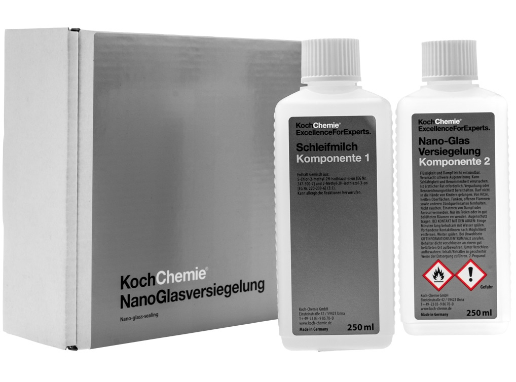 Koch Chemie Ng NanoGlasversiegelung Nano Glass Sealing Set Tratament Hidrofob Sticla 250ML 202001