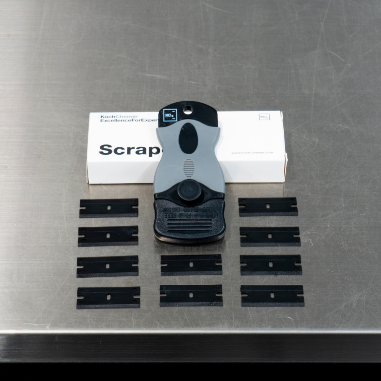 Koch Chemie Scraper Racletă Din Plastic Cu 10 Lame Plastic De Rezervă 9998109