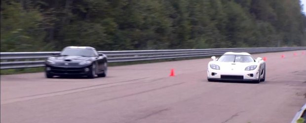 Koenigsegg CCXF vs. Dodge Viper ACR: 1098 vs. 750 cp. Cine sa castige oare?