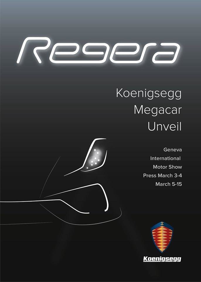 Koenigsegg Regera - Poza Teaser