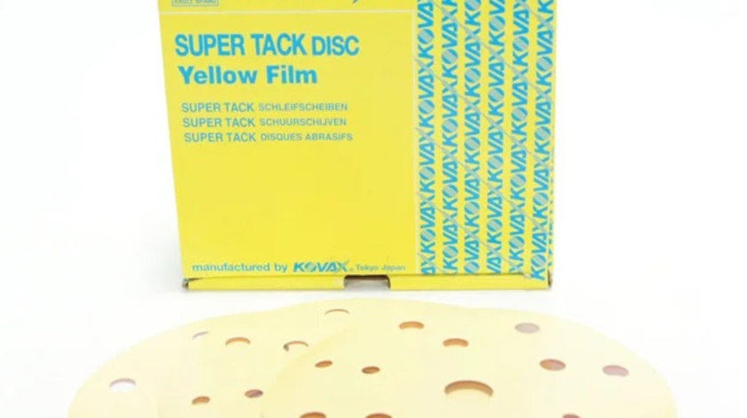 Kovax Super Tack Yellow Film Disc Abraziv P2000 152MM 15 Gauri 5242000