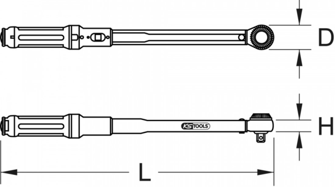 Ks Tools Cheie Dinamometrica 1/2&quot; 40-200Nm 516.1442