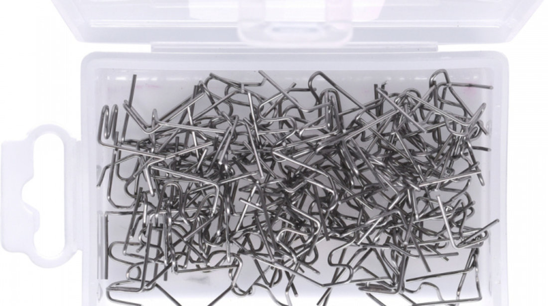 Ks Tools Cleme Pentru Reparatie Materiale Plastice Forma W Ø 0,8 mm 100 De Bucăți 150.1059