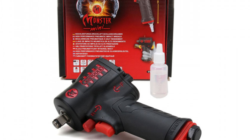 Ks Tools Pistol Pneumatic Cu Percuție (Aer Comprimat) De Inaltă Performanță Monster Mini 1/2'' 1390 Nm 515.1270